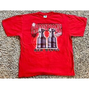 Detroit Red Wings NHL Vintage Tour Champ 1998 Stanley Cup Champs Shirt NWOT XL